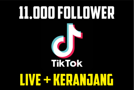 Akun Tiktok 11000 Follower Siap Live + Keranjang Kuning